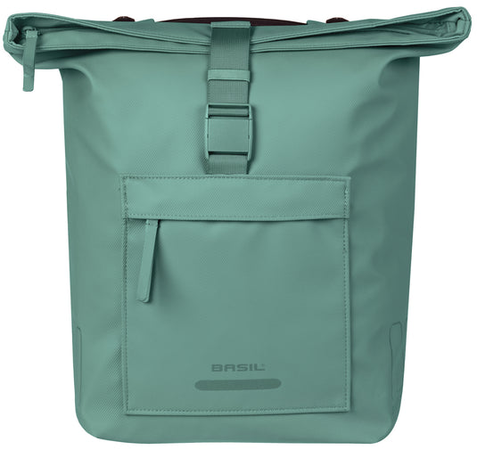 Basil dubbele fietstas brooklyn mik 41l 14 x 30 x 37 cm - groen