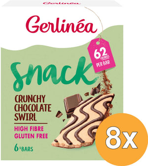 Gerlinea gerlinéa - tussendoortje - snack reep - choco swirl - 8 x 78 gr