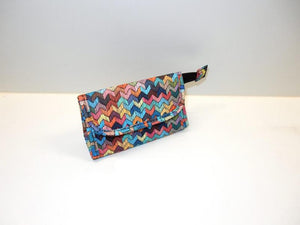 Toilettas multicolor met spiegeltje 17,5x10cm