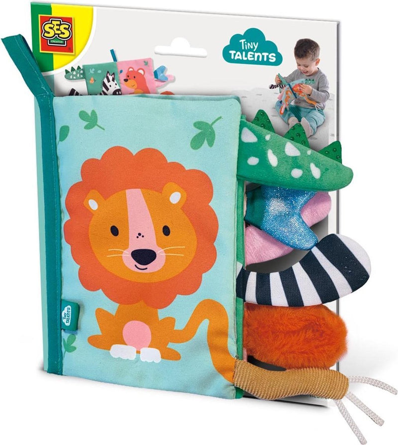 Afbeelding laden in galerijviewer, Ses creative ses tiny talents sensory soft dierenstaarten boek
