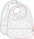 Jollein - baby slab waterproof - slabbetjes - lovely birds - 2 stuks
