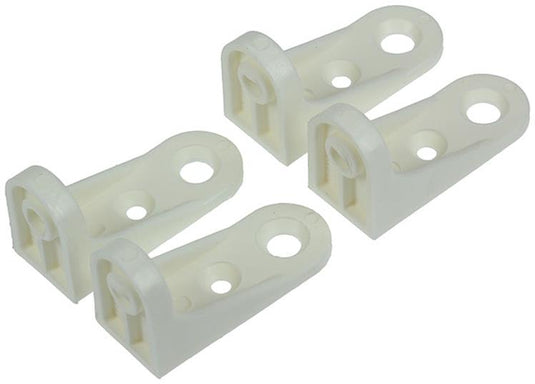 Mack 1013910 - 4 rugwandverbinders wit | 5 stuks