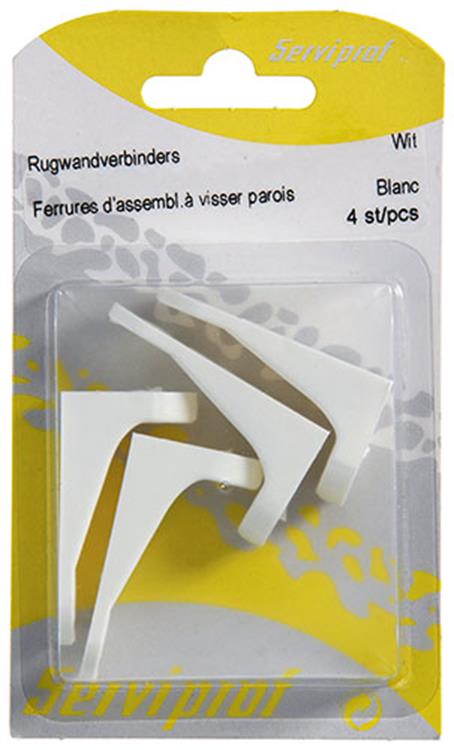 Afbeelding laden in galerijviewer, Mack 1013910 - 4 rugwandverbinders wit | 5 stuks
