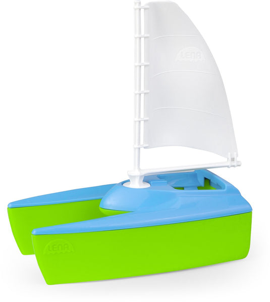 Lena zeilboot speelgoed - kleurrijke badspeelgoed boot voor kinderen.