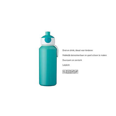 Mepal pop-up drinkfles campus - 400 ml - sluit goed af - drinkbeker voor kinderen - star wars