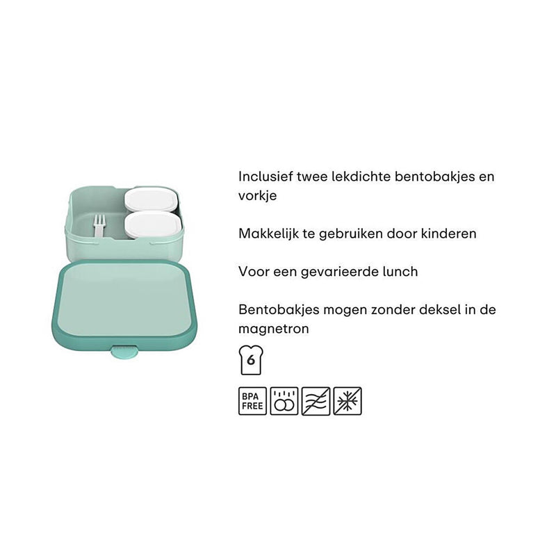 Load image into Gallery viewer, Mepal bento lunchbox groot cool mint
