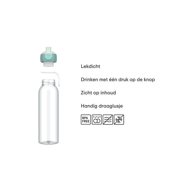 ギャラリービューアに画像をロードする, Mepal waterfles pop-up campus 500ml - cool blue
