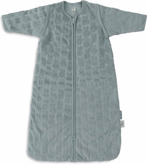 Jollein x nijntje - baby slaapzak winter met afritsbare mouw 70cm - miffy jacquard sea green - winterslaapzak