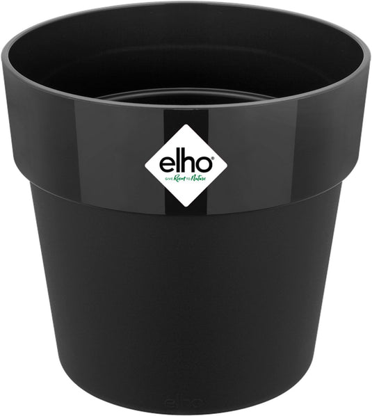Elho b.for original rond 14 - bloempot voor binnen - 100% gerecycled plastic - ø 13.7 x h 12.5 cm - living black