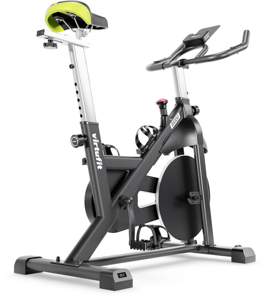 Virtufit rs100 indoor cycle - indoorfiets - magnetisch weerstandssysteem - lcd scherm - compatibel met zwift kinomap - met tablethouder - 6 kg vliegwiel