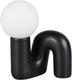 Rl live your light reality quinn - tafellamp - zwart - excl. 1x g9 3 w - snoerschakelaar