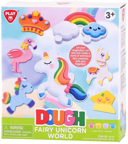 Playgo klei speelset eenhoorn - creatieve kleipotjes voor kinderen.