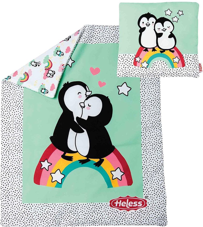 Afbeelding laden in galerijviewer, Heless poppendeken pinguin met kussen
