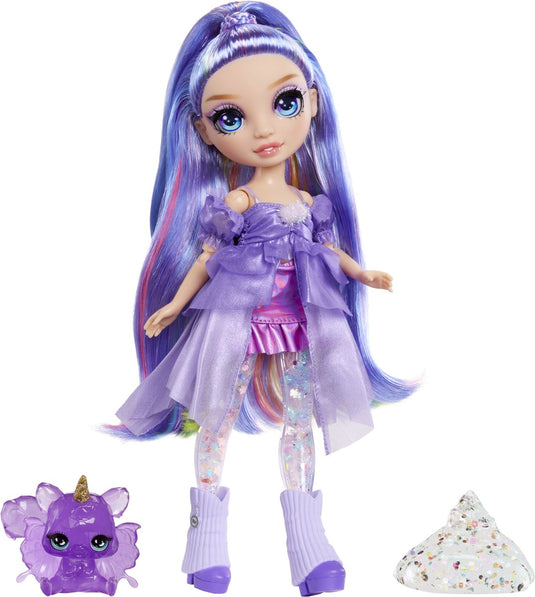 Rainbow high shimmers met slijm-modepop - violet (paars)