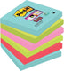 Post-it 3m memoblok miami, 76x76mm, assorti, pak à 6 stuks