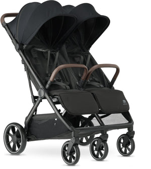 Deryan rolo x2 xl v2 duo buggy - compacte dubbele buggy - zwart