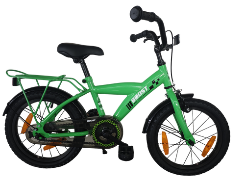 Bikefun kinderfiets boost 16 inch met remnaaf - groen