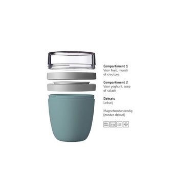 Mepal lunchpot ellipse nordic black