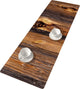 Bertoni - tafelloper tafelkleed - vilt - 115x40cm - geprint motief wood