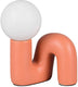 Rl live your light reality quinn - tafellamp - abrikoos - excl. 1x g9 3 w - snoerschakelaar