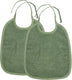 Meyco baby uni slab - 2-pack - badstof - forest green