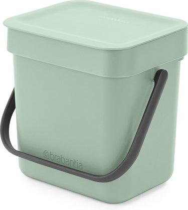Brabantia sort go aanrecht afvalbakje - 3 liter - jade green