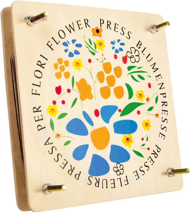 ギャラリービューアに画像をロードする, Small foot - houten bloemenpers, 18x18cm
