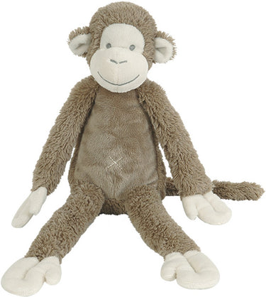 Happy horse aap mickey knuffel 32cm - bruin - baby knuffel