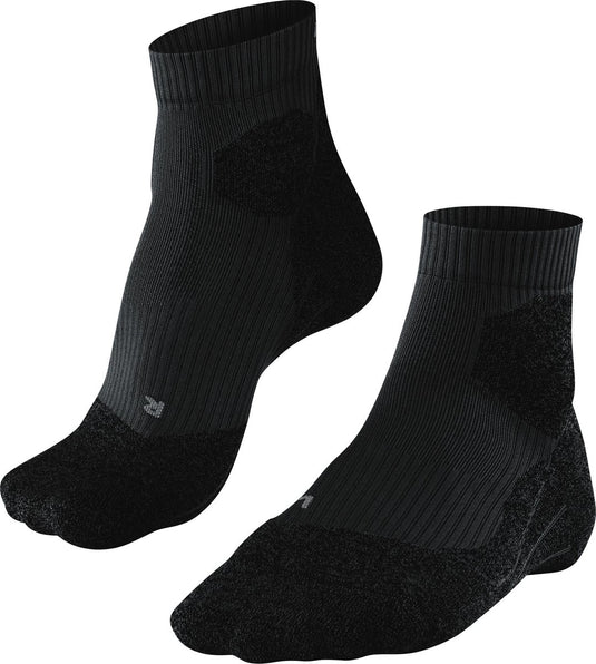 Falke ru trail anti-blaar functioneel materiaal hardloopsokken heren zwart - maat 39-41