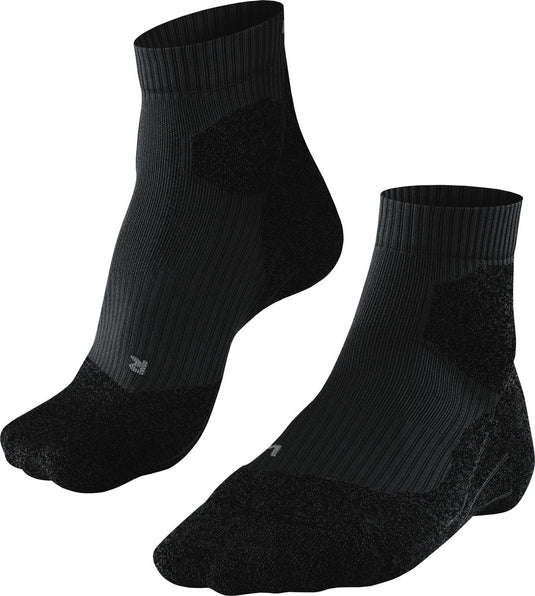 Falke ru trail anti-blaar functioneel materiaal hardloopsokken dames zwart - maat 39-40