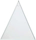 Creativ company glazen plaat driehoek met gat 8x9cm, 10st.
