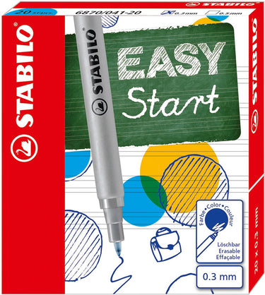 Stabilo easyoriginal - navulling fine - 20 stuks - blauw