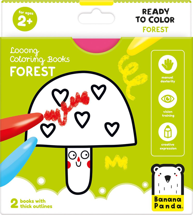 Chargez l'image dans la visionneuse de la galerie, Banana panda - kleurboekje klaar om het bos te tekenen
