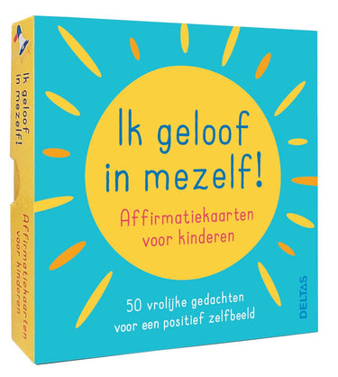 Deltas ik geloof in mezelf affirmatiekaarten voor kinderen.
