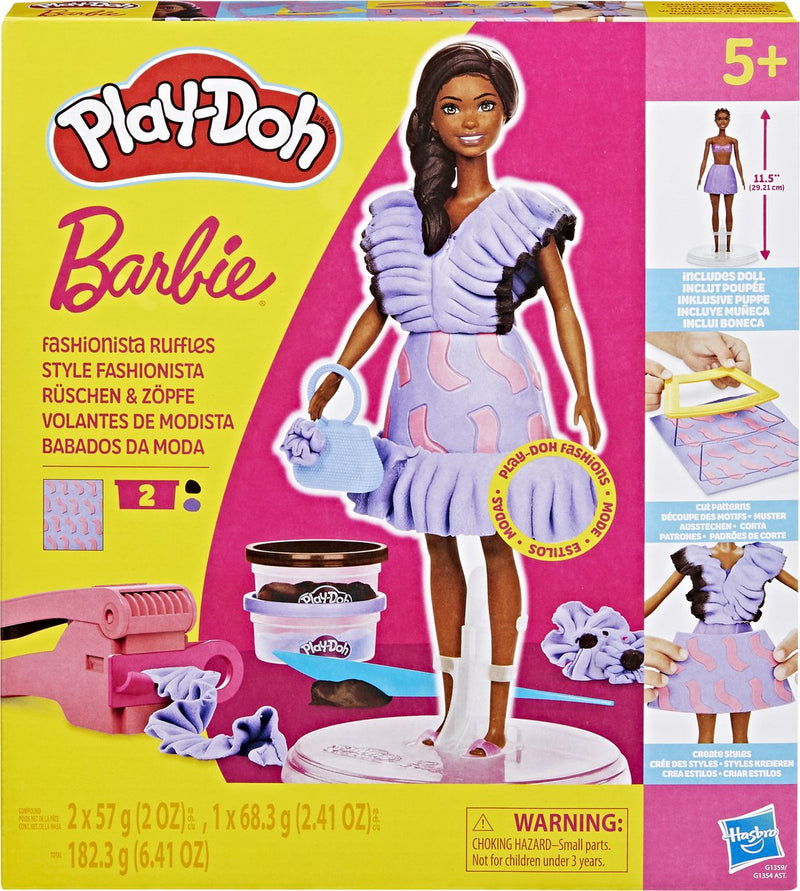 Chargez l'image dans la visionneuse de la galerie, Play-doh barbie fashionista-franjes - speelset met pop - boetseerklei
