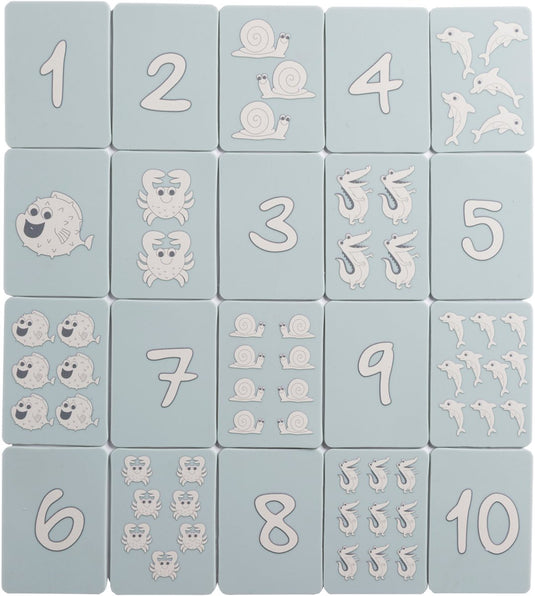Scrunch speelkaarten - blauw - opvouwbaar - recycleerbaar
