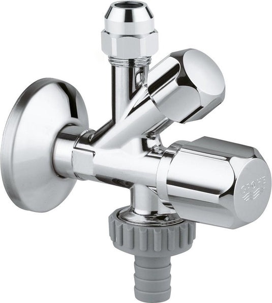 Grohe hoekstopkraan - wandaansluiting 1 2 - chroom