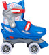 Nijdam rolschaatsen verstelbaar - geo metricker - blauw - maat 29-32