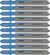 Wolfcraft - staal decoupeerzaagbladen - fijne snede - 10 stuks - hss met t-schacht – ideaal voor staalplaat - 8021100