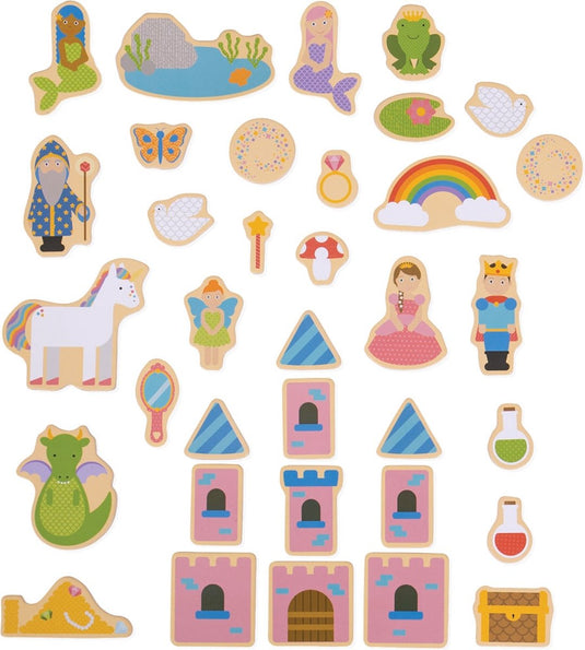 Bigjigs fantasy magneten, 35dlg.