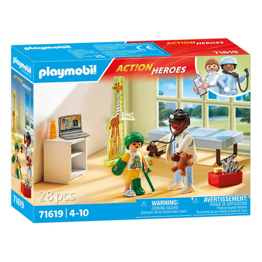 Playmobil action heroes kinderarts met ttddybeer - 71620