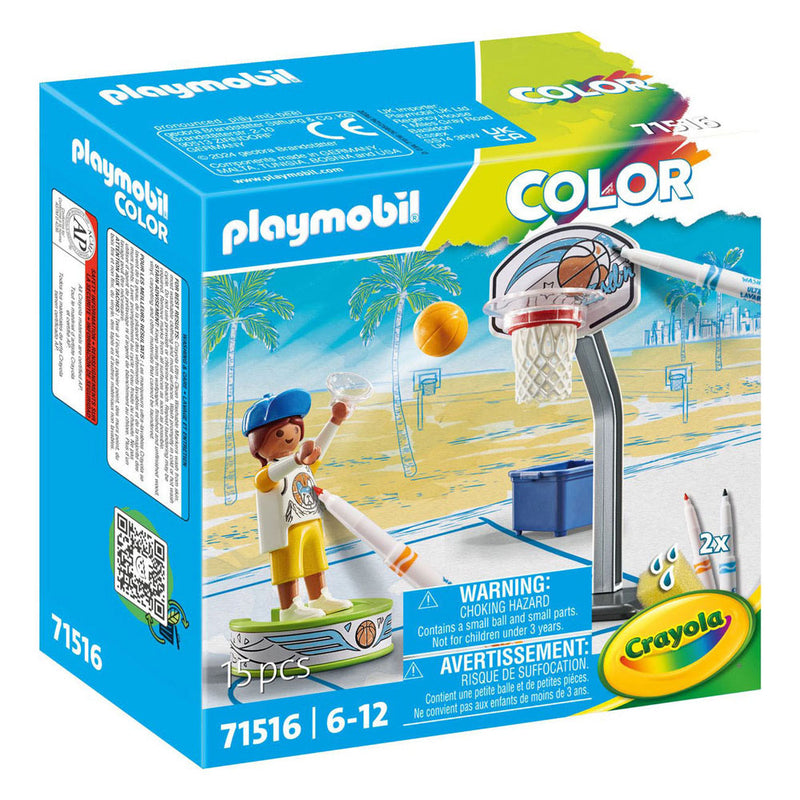Afbeelding laden in galerijviewer, Playmobil color skater met basketbal - 71516
