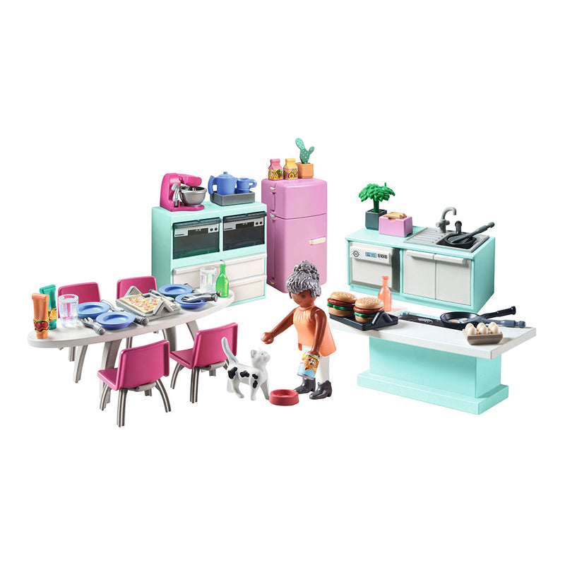 Afbeelding laden in galerijviewer, Playmobil my life keuken met eethoek - 71609
