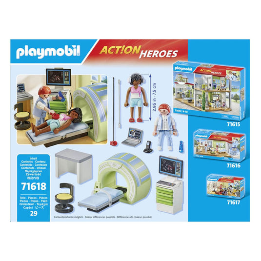 Playmobil action heroes mri met patient - 71619