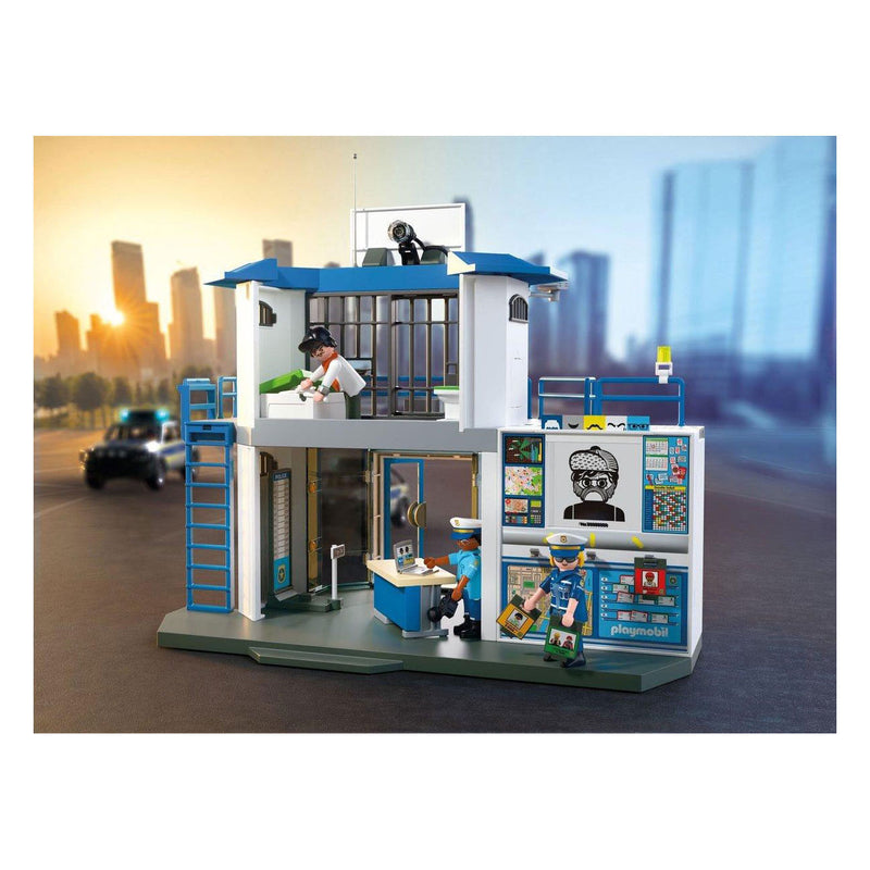 Afbeelding laden in galerijviewer, Playmobil city action politiebureau met onderzoeksruimte - 71875
