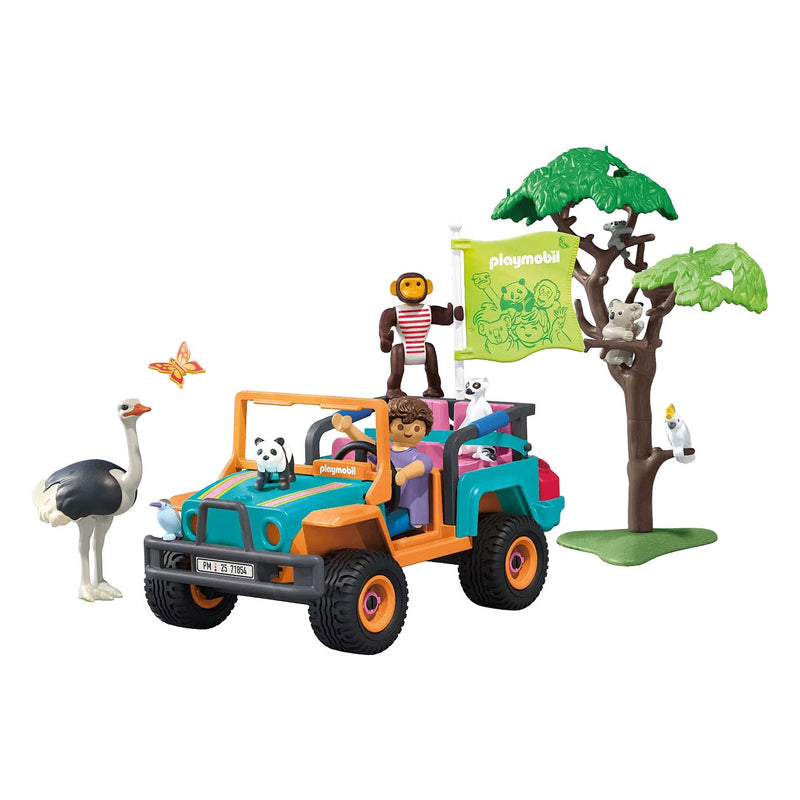 Afbeelding laden in galerijviewer, Playmobil animals friends kleurrijke terreinwagen - 71855

