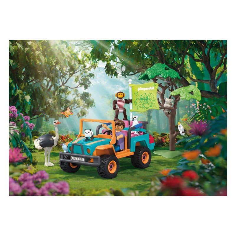 Afbeelding laden in galerijviewer, Playmobil animals friends kleurrijke terreinwagen - 71855
