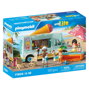 Playmobil my life ijscowagen met surfshop - 71905