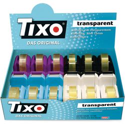 Plakbandhouderset tixo kleurenassortiment 12 stuks