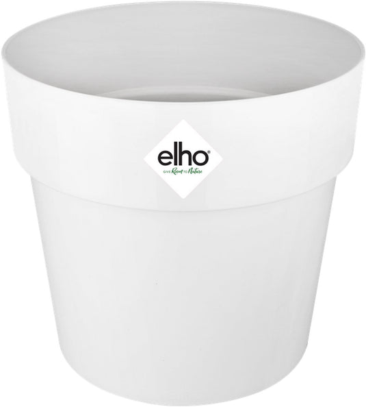 Elho b.for original rond 14 - bloempot voor binnen - 100% gerecycled plastic - ø 13.7 x h 12.5 cm - wit